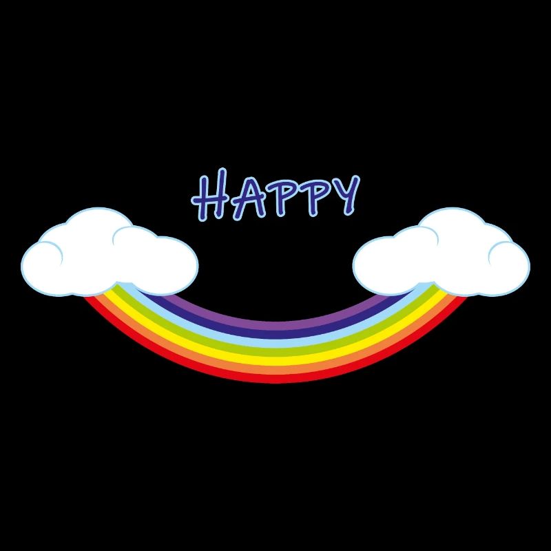 Arc-en-ciel inversé en forme de sourire