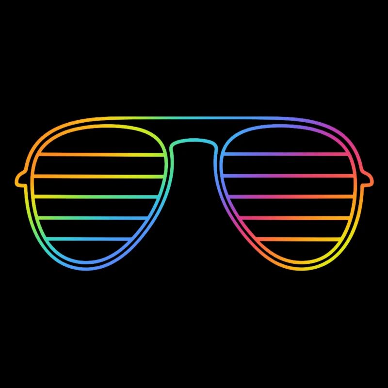 Neon Pride Glasses – Minimalist Design