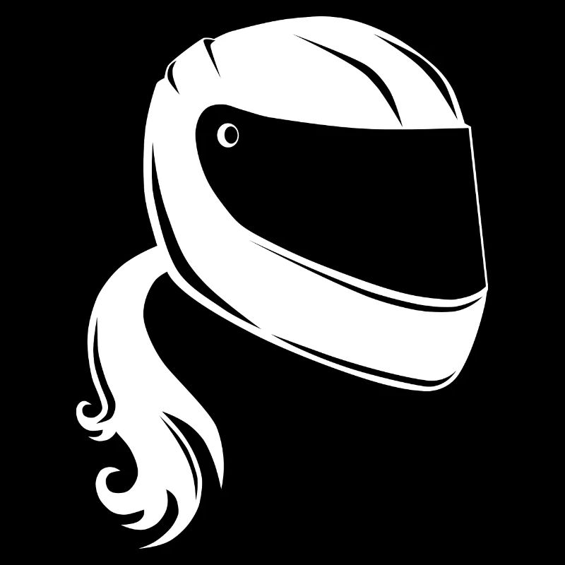 Motorradhelm Frau Dame Mädchen Motorradfahrerin