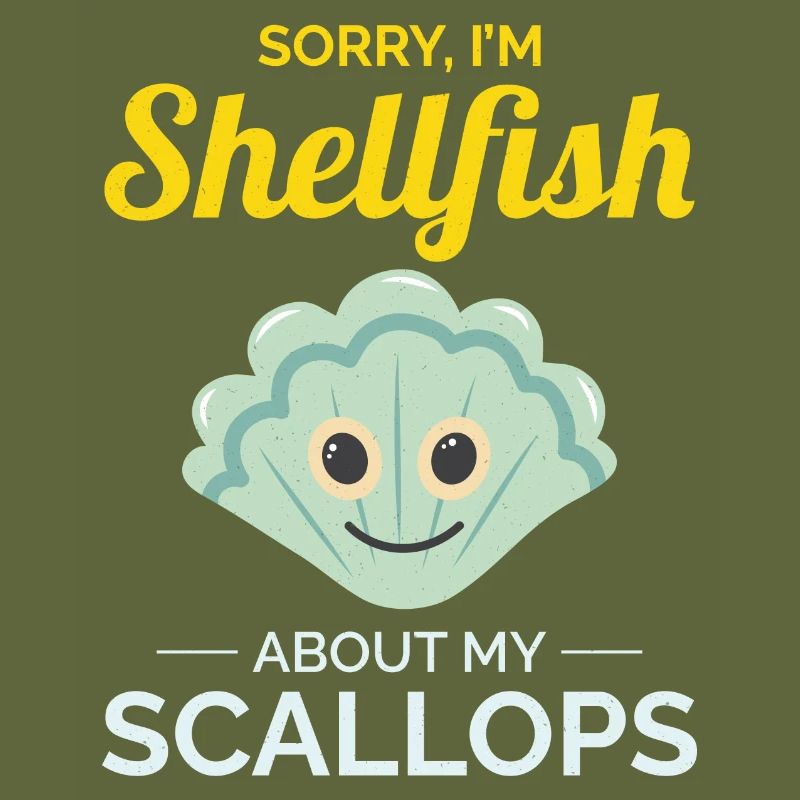 Scallop Seashells Collector Beachcomber Shellfish
