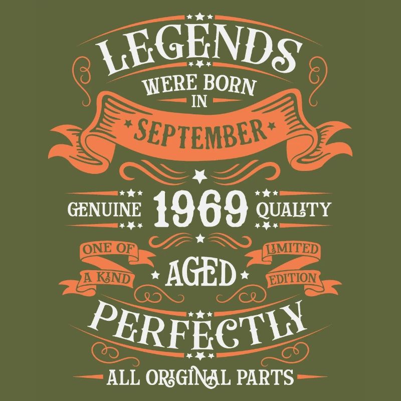 52e anniversaire septembre 1969 Idée cadeau