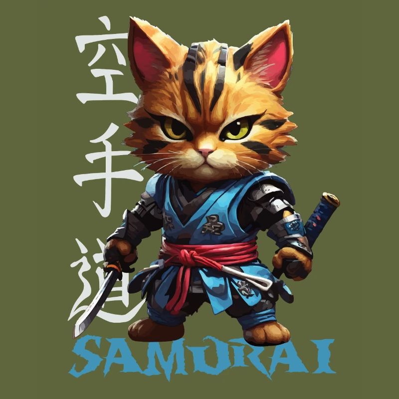 Chat samouraï