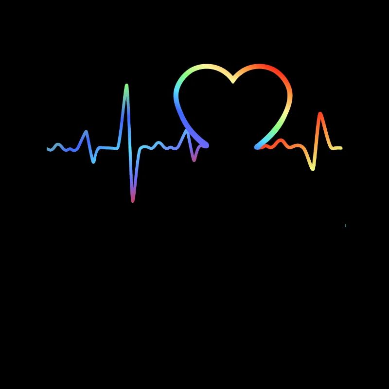 Rainbow Heartbeat Pride