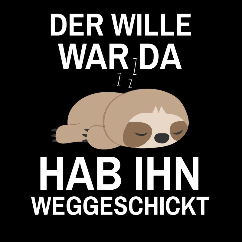 Faultier Chiller Morgenmuffel Langschläfer