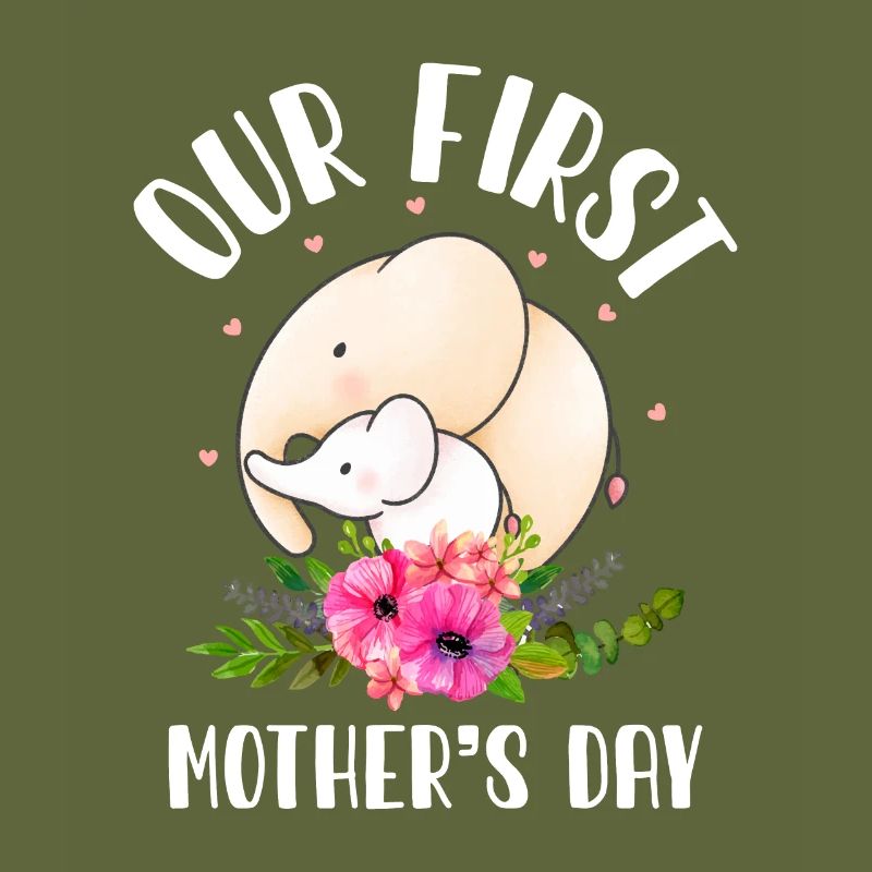 Unser erster Muttertag Muttertagsgeschenk Elefant