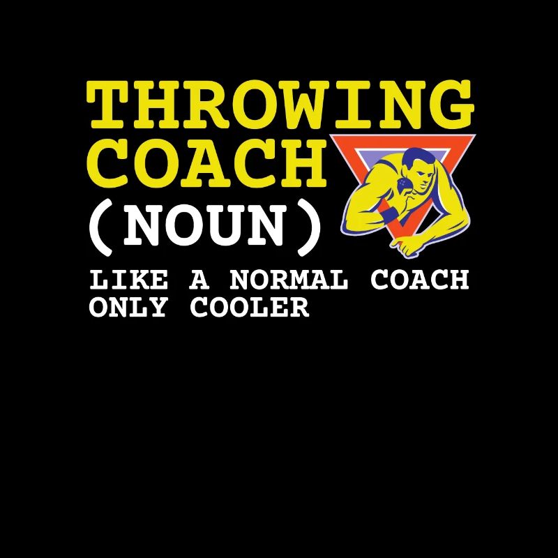 Entraîneur d’athlétisme Lanceur de disque Lancer de poids