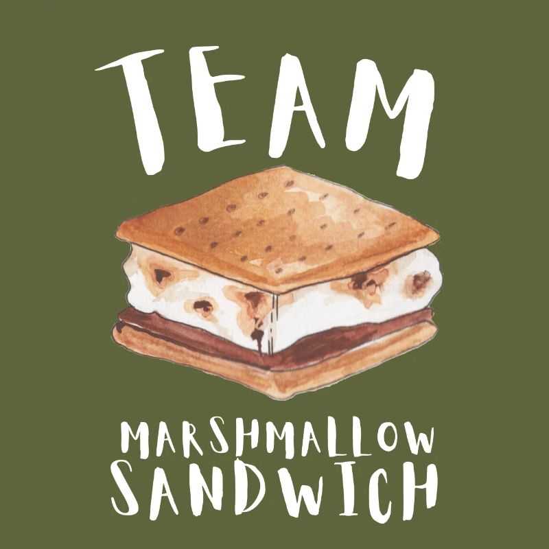 Marshmallow Sandwich Camper Smore Randonnée Feu de camp