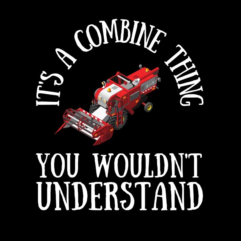 Farming Combine Harvester Driver Agriculture