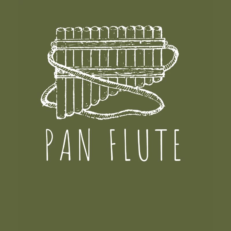 Pan Pipe Instrument Pérou Flûte de Pan en bois