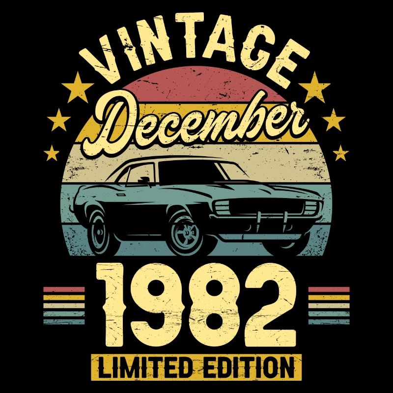 Vintage Décembre 1982 40 Ans Anniversaire