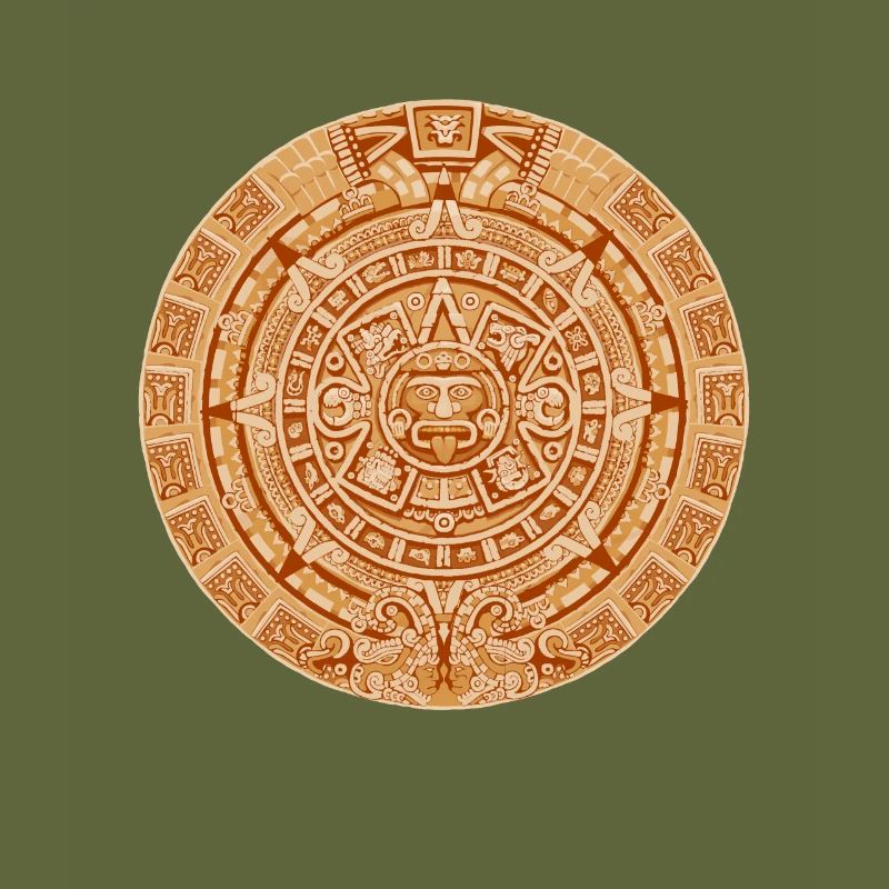 Calendario Azteca Mexican Heritage Mayan Aztec
