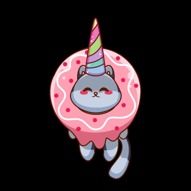 Donut licorne chat