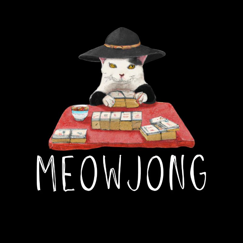 Cats Playing Mahjong