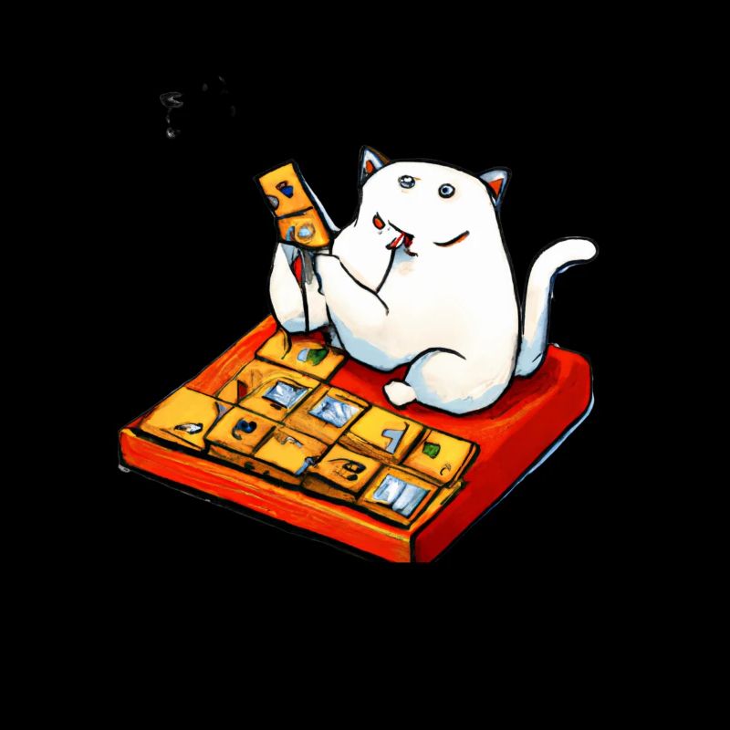 Cats Playing Mahjong