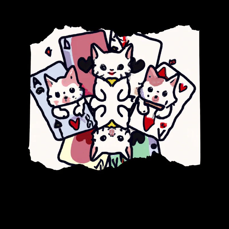 Cats Playing Cards