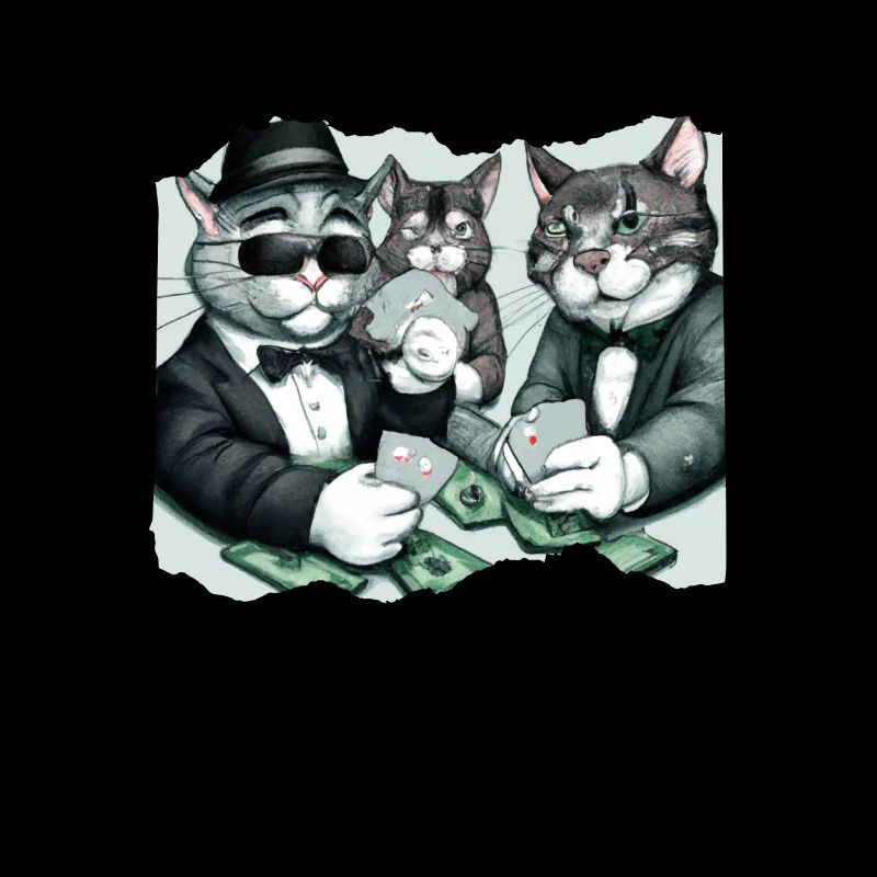 Cats Playing Cards