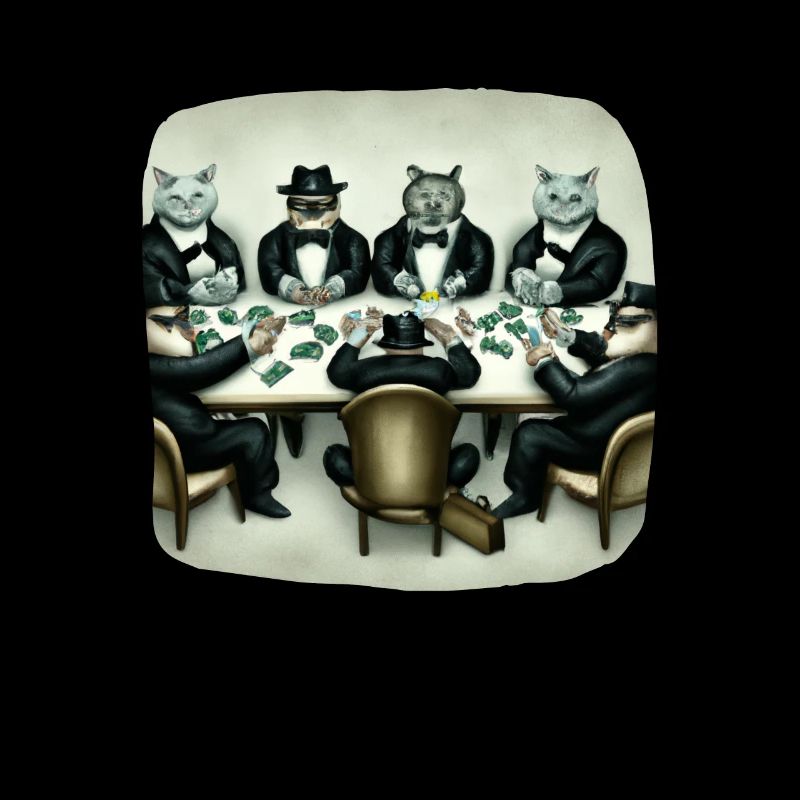 Cats Playing Cards