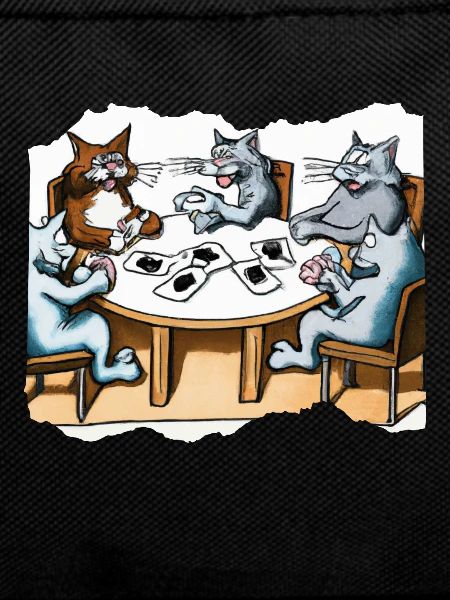 Cats Playing Cards
