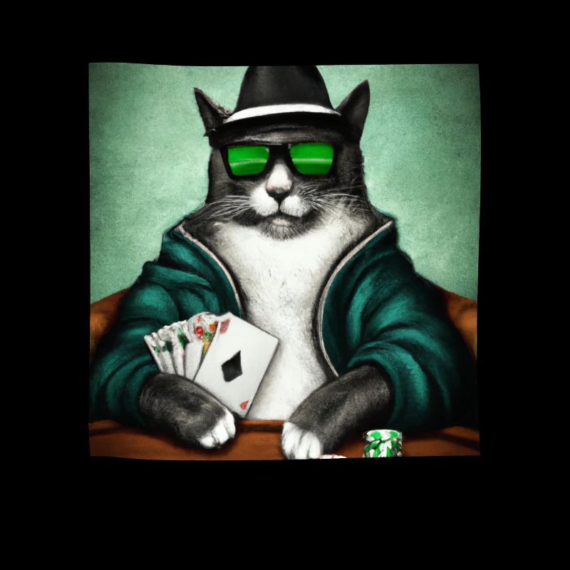 Cats Playing Cards