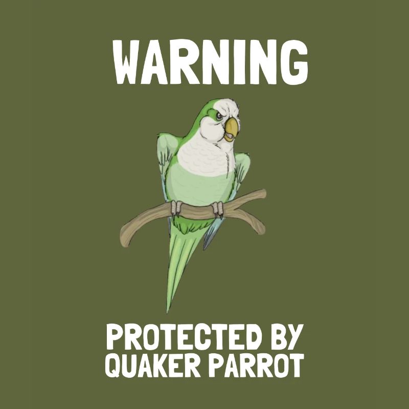 Blue Quaker Parrot Mom