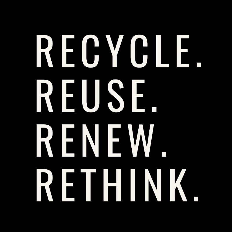 Recycle Réutiliser Renew Rethink Wind Turbine - Wind