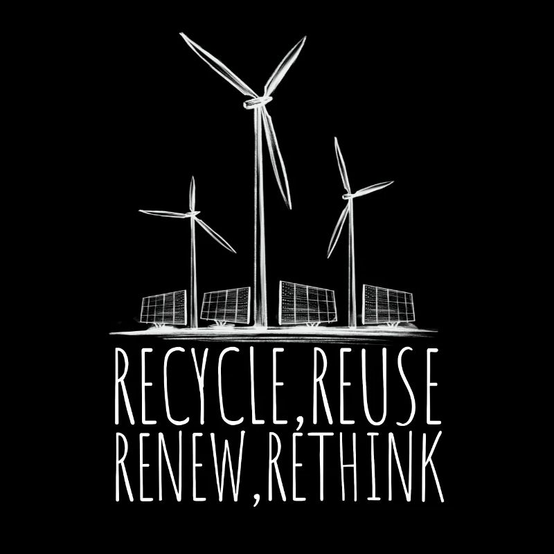 Recycle Reuse Renew Rethink Wind Turbine - Wind