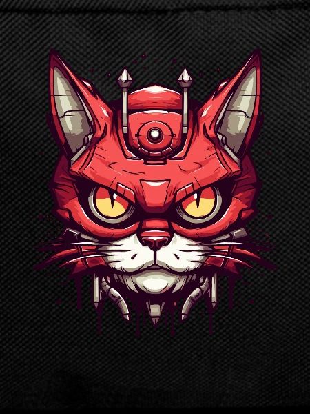 Urbaner Mecha-Tech-Kater-Katze