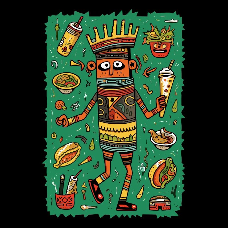 Funny hieroglyphs: fast food