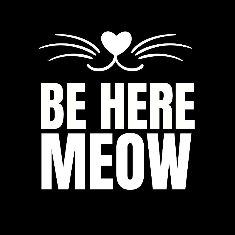 Chat de yoga - Be Here Meow