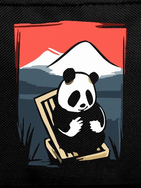 Japanische Rote Sonne: Chillender Panda