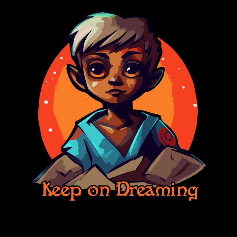 Träume weiter, Dunkles Kimono-Elfen-Mädchen