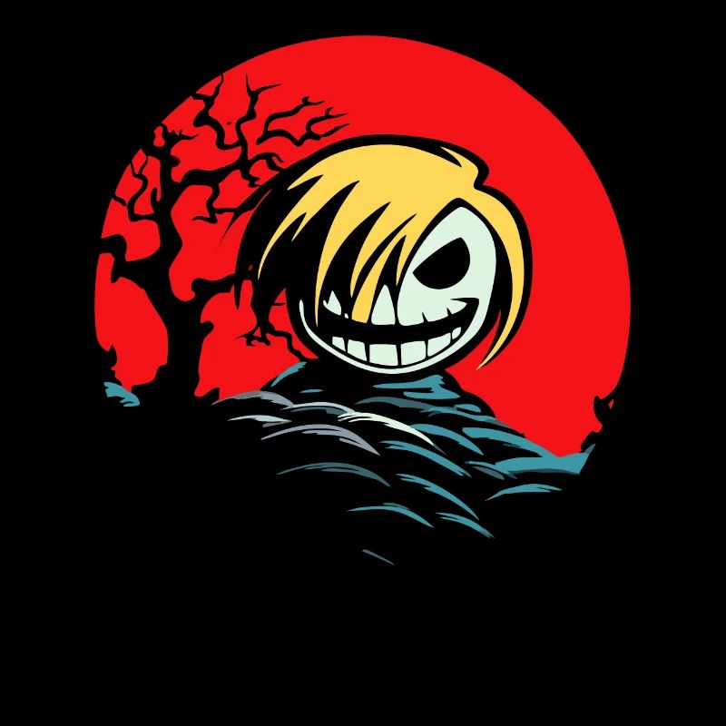 Chibi süßer Anime Horror Sensemann