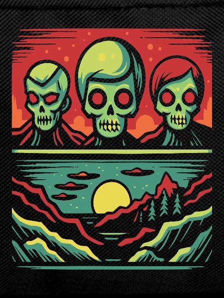Invasion of Skull Faces Aliens