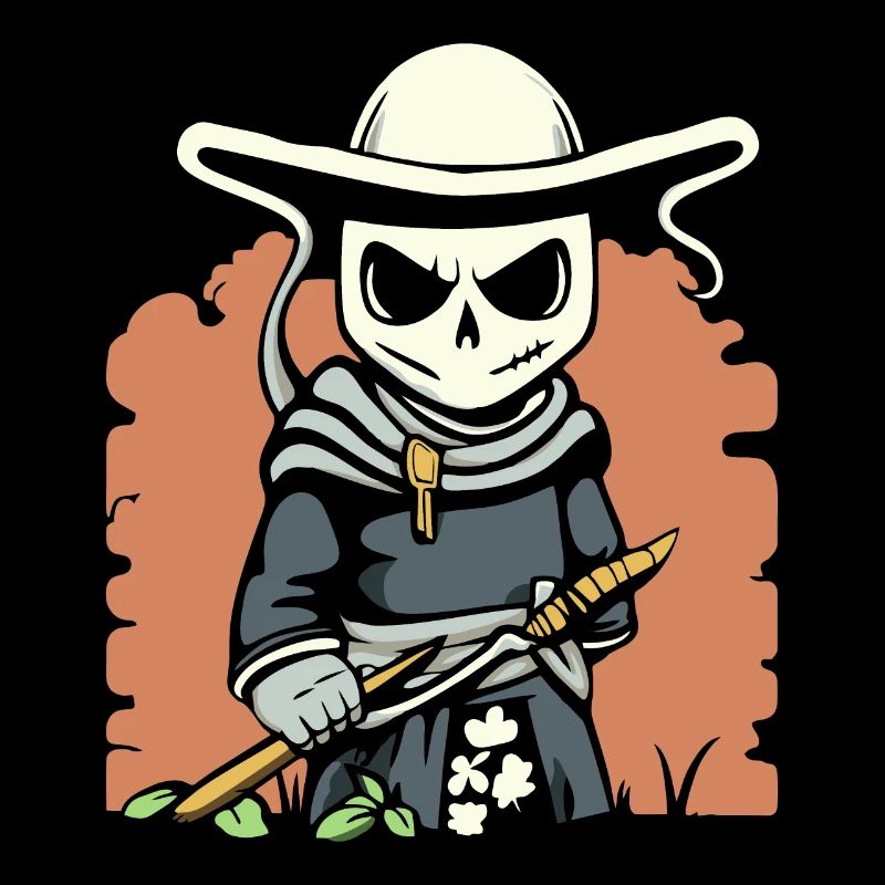 Cartoon Anime Manga Grim Reaper Samurai