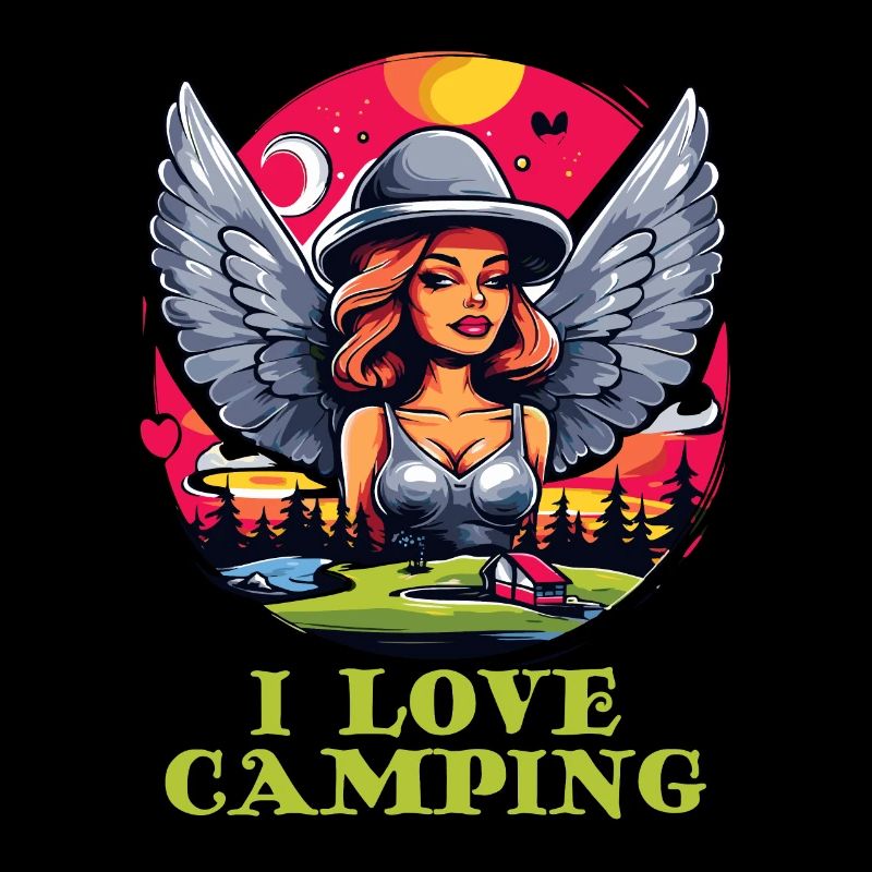 Ich liebe Camping mit netten Mädchen