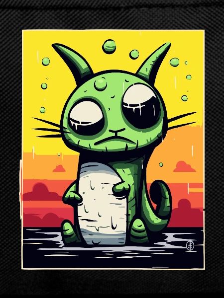 Dizzy and confused pet cat