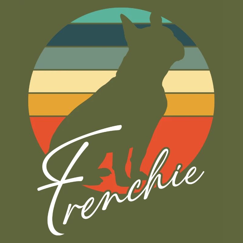 Frenchie Silhouette de bouledogue français