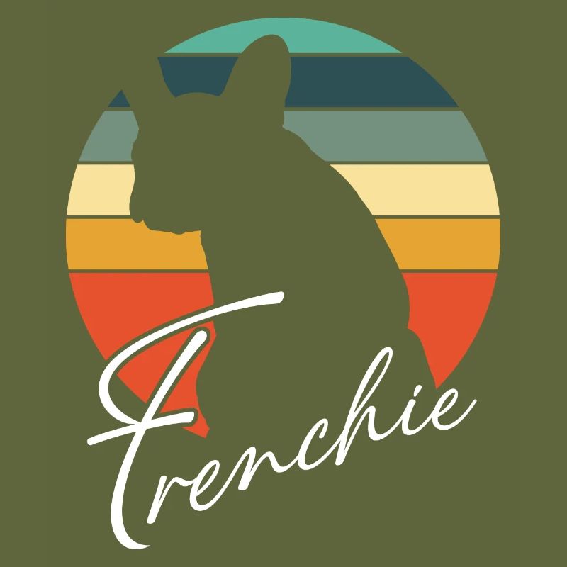 Frenchie Silhouette de bouledogue français