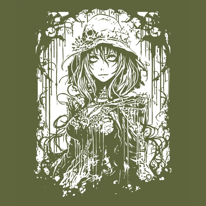 Fille d’anime gothique