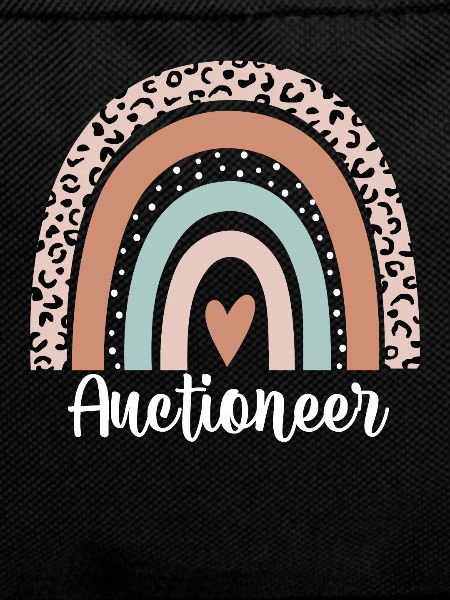 Auctioneer Rainbow Leopard Funny Auctioneer