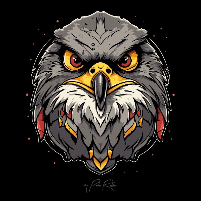 Ich sehe dich, ein Falke Vogel