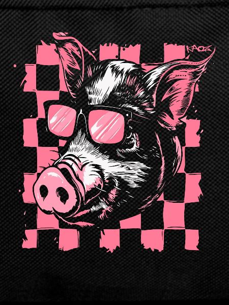 Cool Checkered Flag Pig