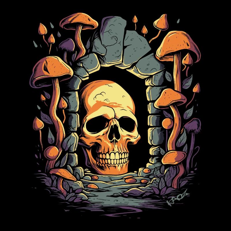Le crâne de l’ancien donjon des champignons