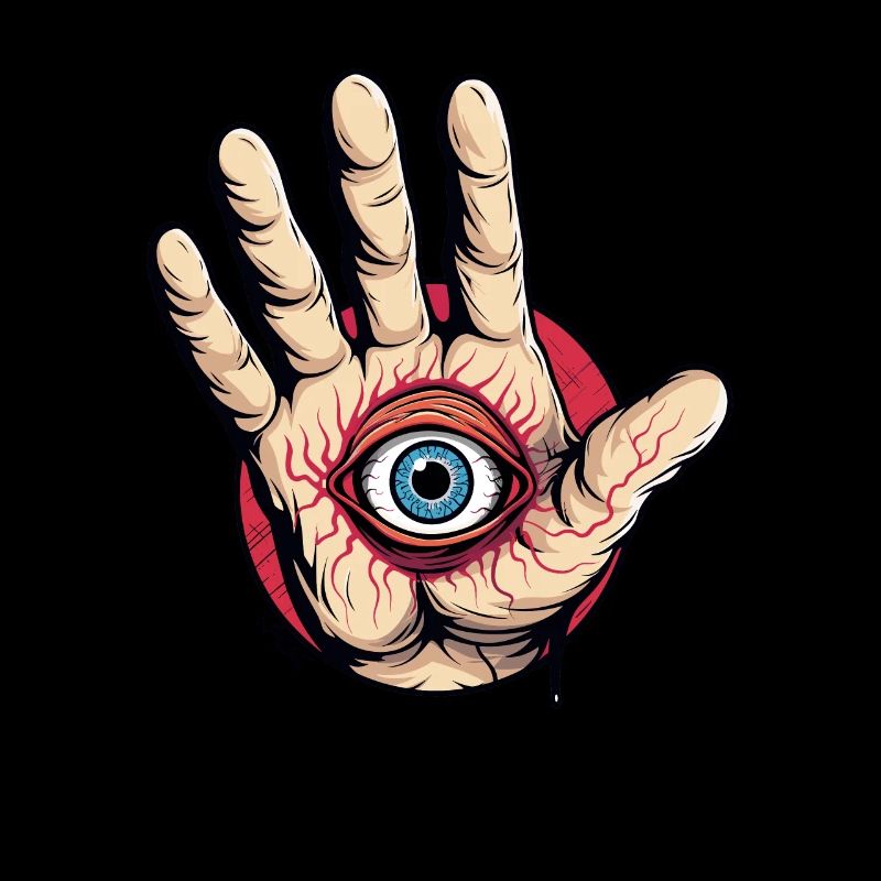 Hand with eye: Watch out!