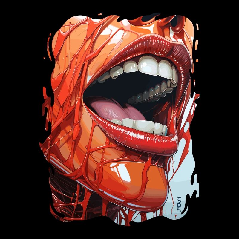 Contemporary Cartoon Lips