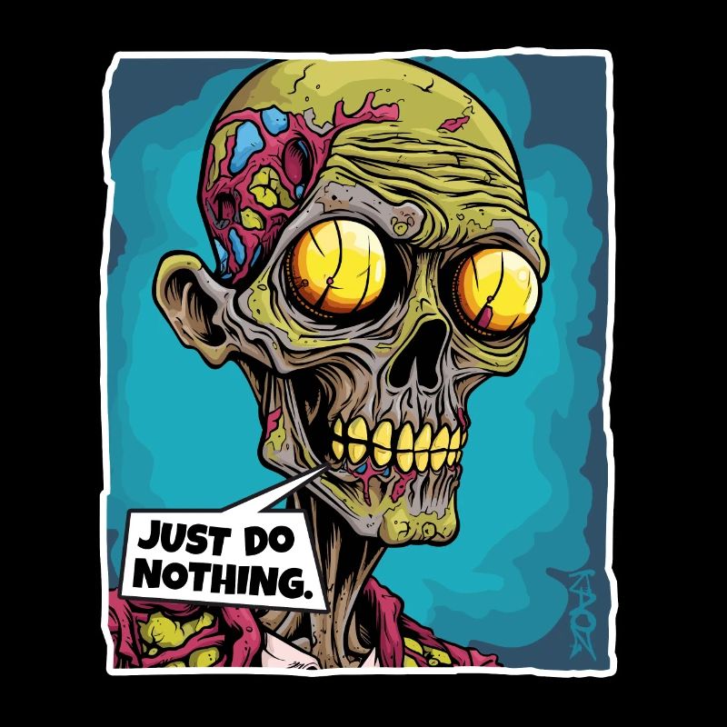 Zombie Skull Skeleton: Do Nothing