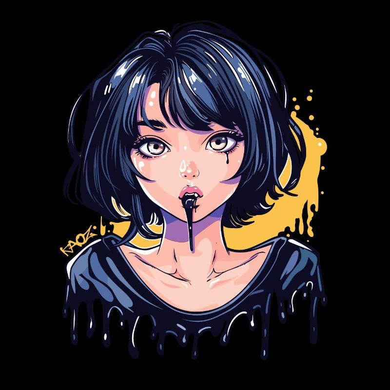 Inks Drop Anime Girl