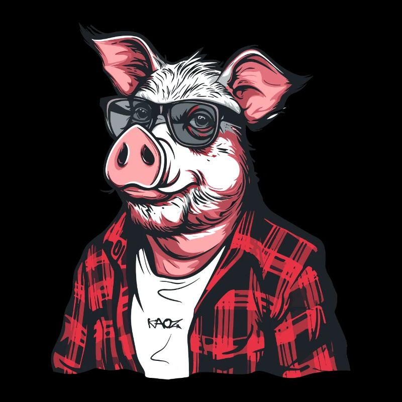 Cochon bûcheron