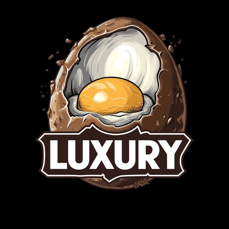 Cream chocolate egg is pure luxury