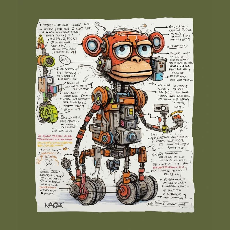 The structure of the robotic monkey